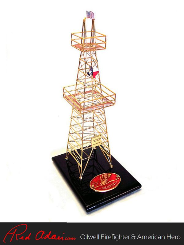 Red Adair Limited Edition Oil Well Statue  