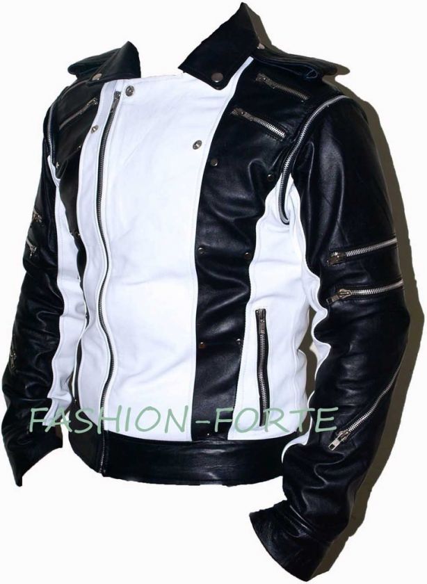 Micheal Jackson B&W PEPSI advert Vintg leather jacket  