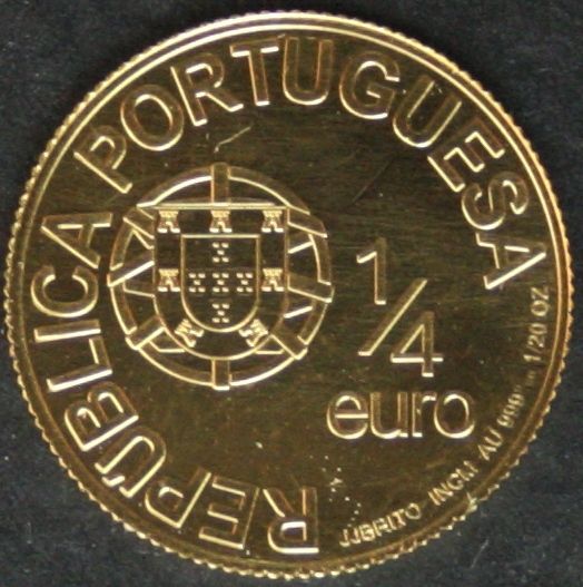 Ek // 1/4 Euro GOLD PORTUGAL 2006 AFONSO I OF PORTUGAL  