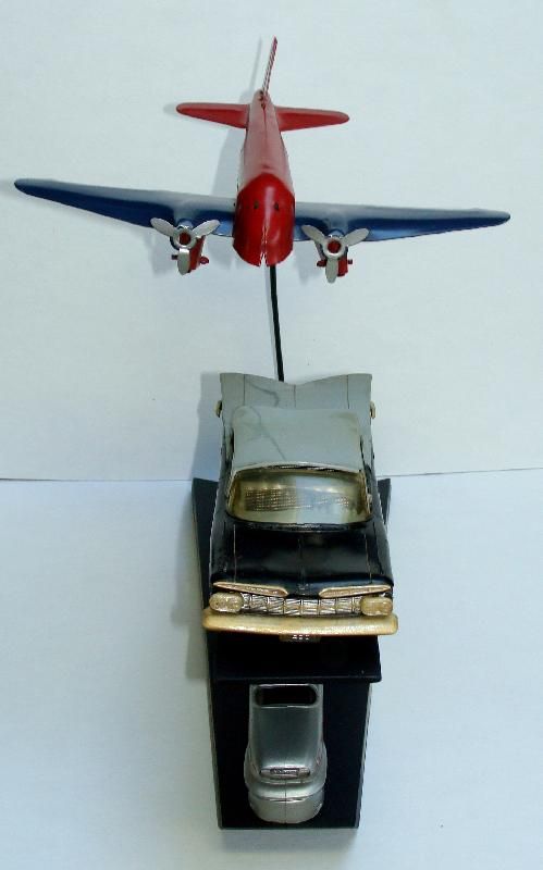   Car Rental Desk /Counter Display Model w/car train & Wyandotte plane