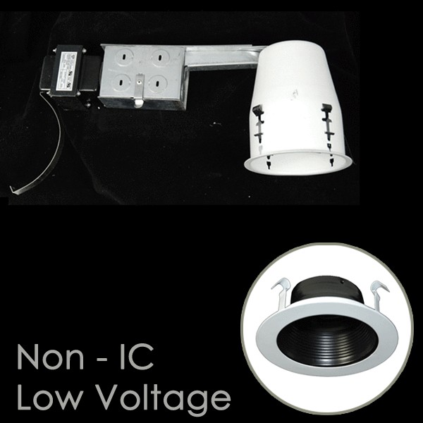 Low Voltage NON IC RECESSED CAN BAFFLE TRIM SET 847263056937 