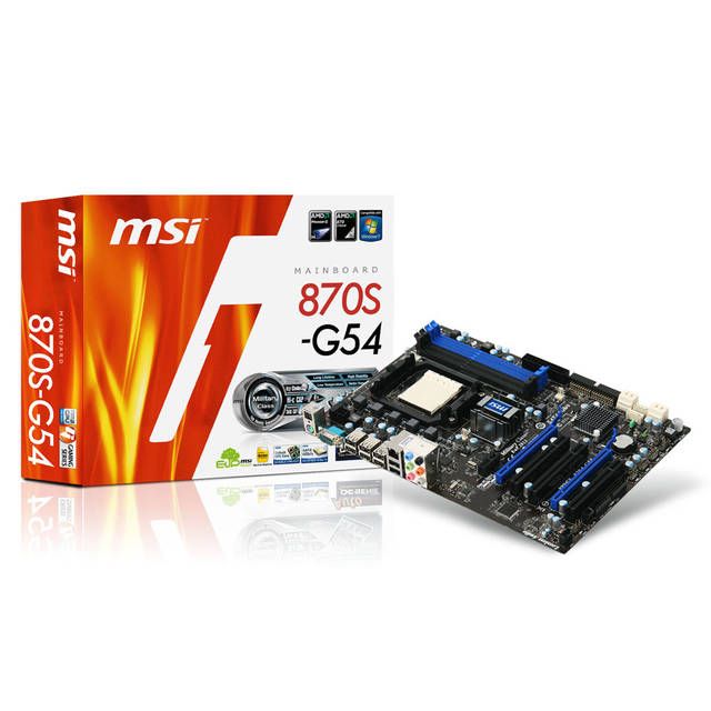 MSI 870S G54 Socket AM3/ AMD 870/ DDR3/ CrossFireX/ SATA3/ A&GbE/ ATX 