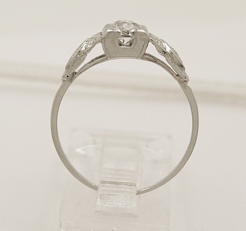 Antique Platinum & Diamond Art Deco Engagement Ring J33068  