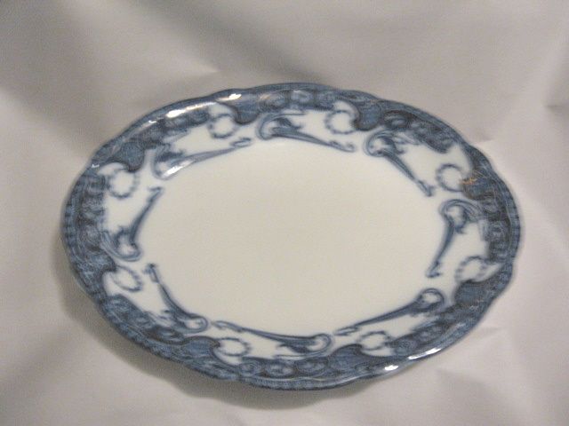 Flow Blue Platter Antique Delamere Henry Alcock England  