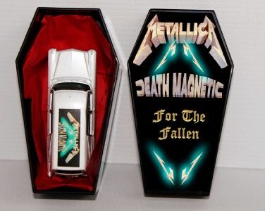 METALLICA Death Magnetic MATCHBOX 1963 Hearse in COFFIN  