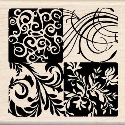   Rubber Stamp 98783 Inkadinkado swirls vine 725718987831  