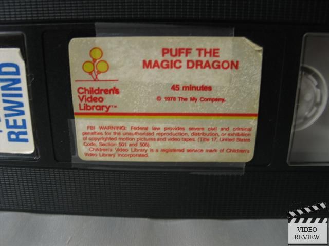 Puff the Magic Dragon VHS Burgess Meredith 028485125360  