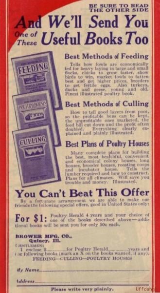 BROWER MFG. CO. QUINCY ILLINOIS   PROSO PAMPHLET  