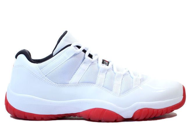 AIR JORDAN 11 RETRO LOW White/Red Black  528895 101    