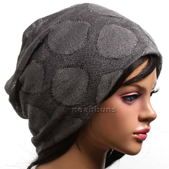 baggy BEANIE summer slouchy hat beret beenie cap amb  