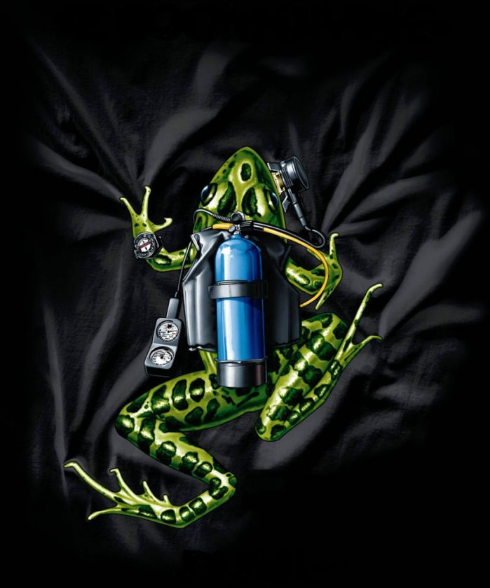 shirt Scuba Diving Amphibious Outfitters Scuba Frog  