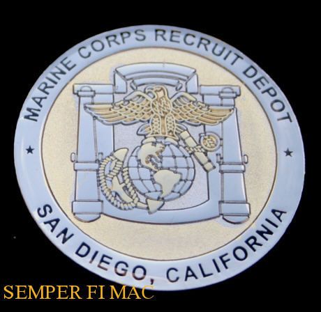 US MARINE BOOT CAMP GRADUATION SAN DIEGO CHALLENGE COIN  