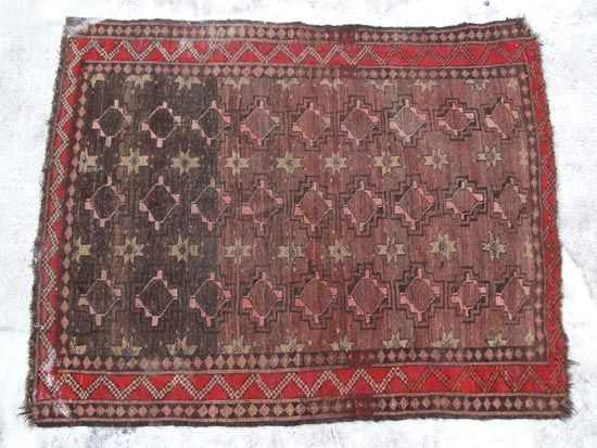 Antique Native American Indian Navajo Area Rug Iranian 3x5 Hand Woven 