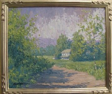   Salon impressionist landscape Dan Woodson listed plein air artist