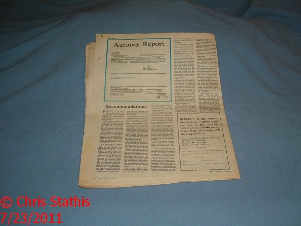 1964 The Report on Assassination of President Kennedy  