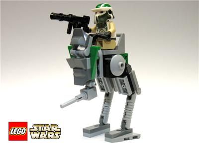 Lego Star Wars Custom AT RT Driver minifig + BONUS AT RT Walker ROTS 