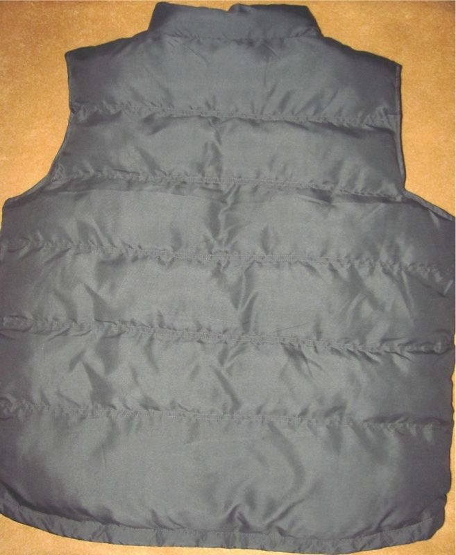 WEATHERPROOF PUFFY SNUG FIT Zip UP Front VEST Jacket GRAY Brown NWT 