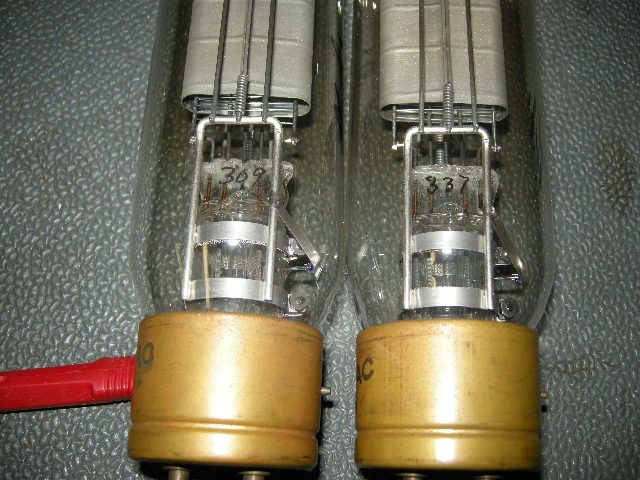 PAIR 1930S VINTAGE RCA DUOVAC 845 BIG TRIODE AMPLIFIER TUBE  