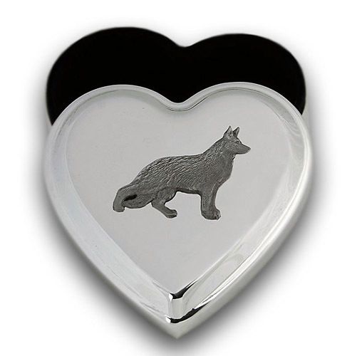 GERMAN SHEPHERD Jewelry Keepsake Trinket Heart Box NEW  