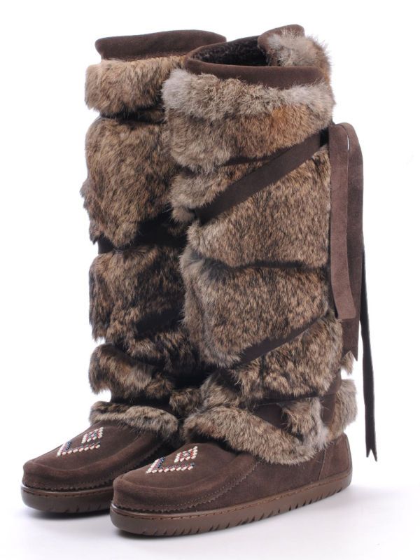 AUTHENTIC MANITOBAH TALL WRAP MUKLUKS VIBRAM SOLE  