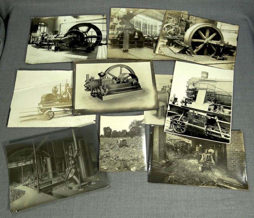   RAILROAD RR TRAIN LOCOMOTIVE STEAM ENGINE FARM TRACTOR REAL PHOTOS