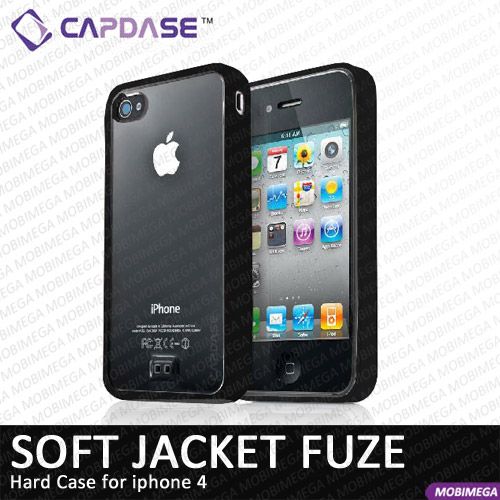 Capdase Soft Jacket Fuze Case Cover iPhone 4 Black  