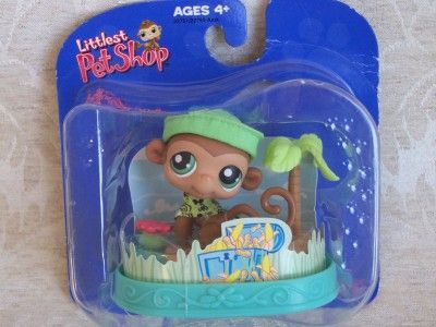 Littlest Pet Shop MONKEY w/HABITAT #57 Retired NIB 2004  