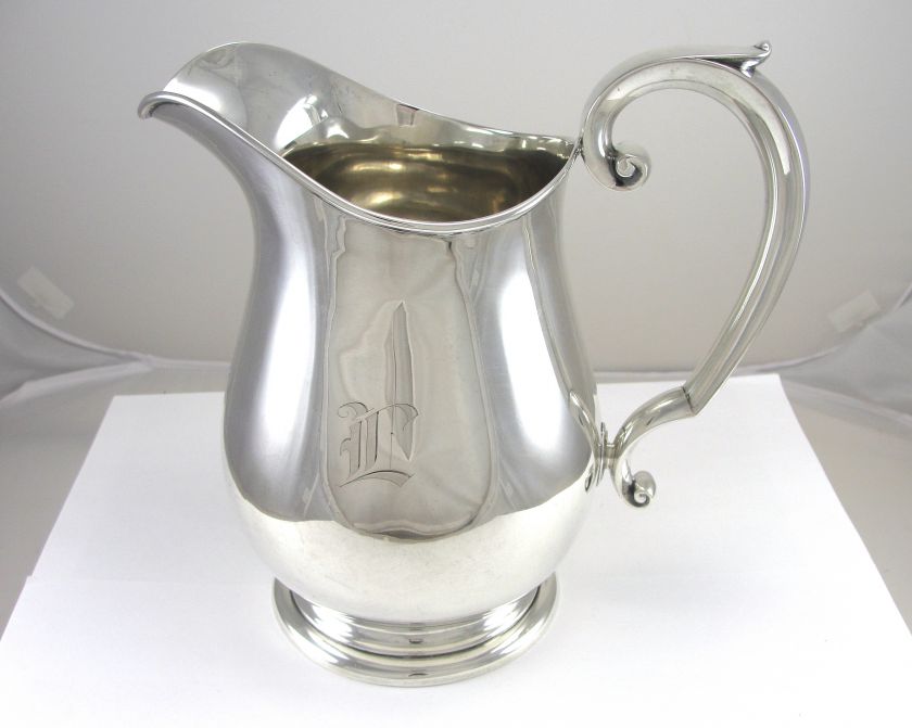 Bailey, Banks & Biddle Co. Sterling Silver Pitcher 2 Quart Volume 