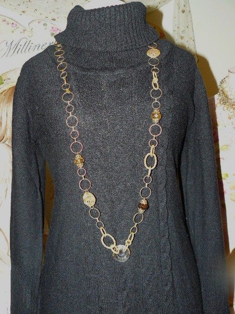 JONATHAN MARTIN *COZY WARM* CHIC KNIT SWEATER DRESS L  