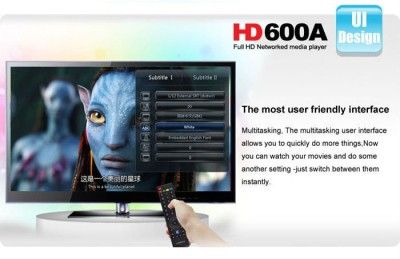 HiMedia Full 1080P HD Network Media Player HD600A TV BOX WiFi  