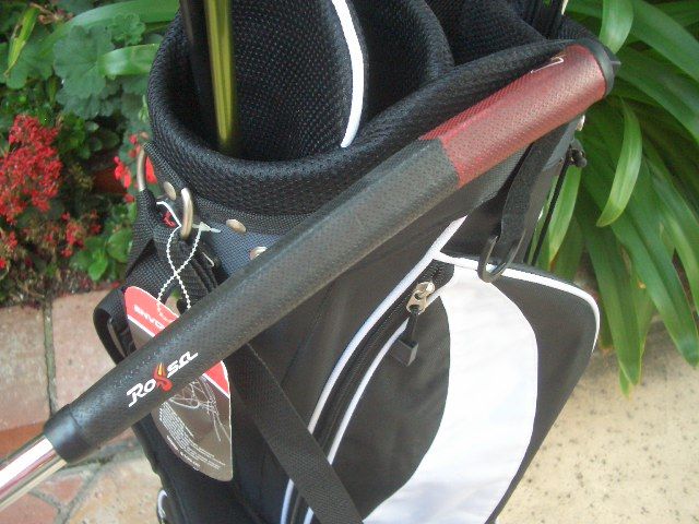  DRIVER, TITLEIST WOODS, TITLEIST IRONS, TAYLORMADE PUTTER, NEW BAG 