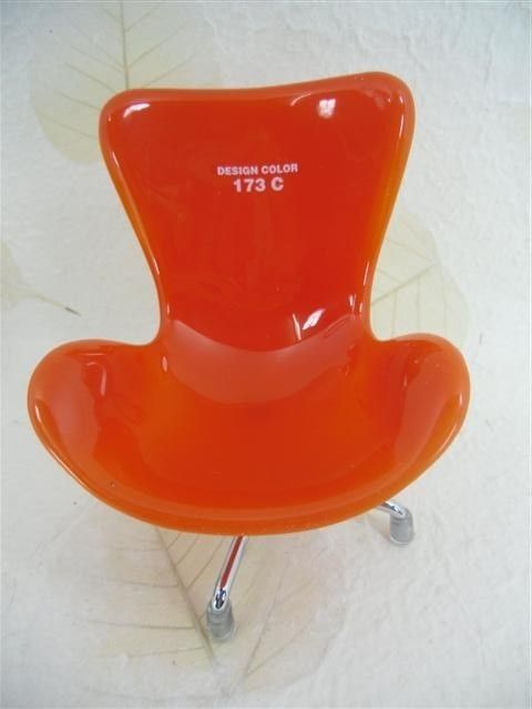 BARBIE BLYTHE DOLL FURNITURE MINIATURE DOLLHOUSE CHAIR # ORANGE  