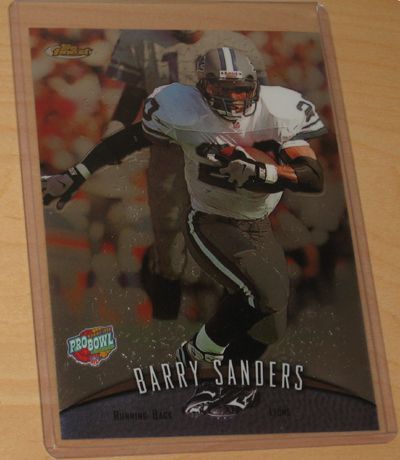 1998 Topps Finest Pro Bowl Jumbo BARRY SANDERS  