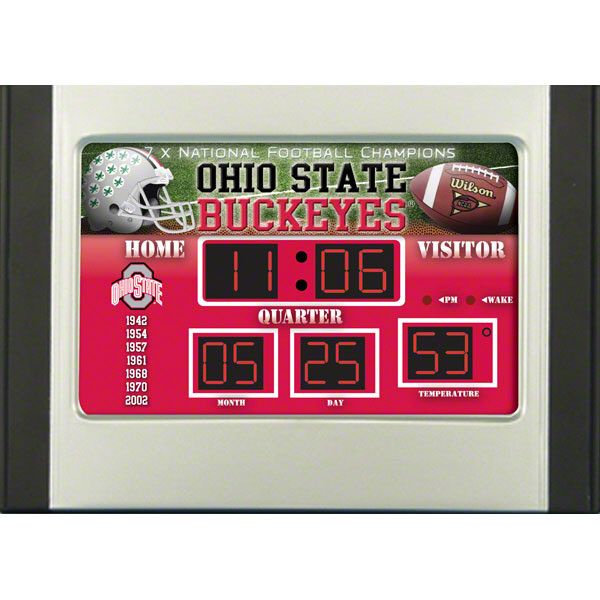 Ohio State Buckeyes Scoreboard Desk Clock  