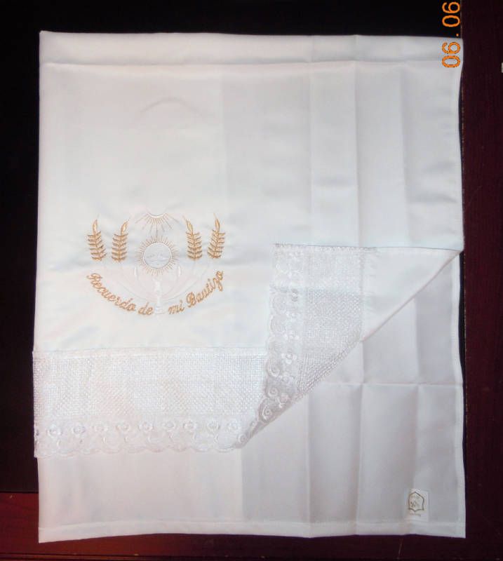 BLANKET Cotton Christening Sabana Bautizo Baptism 1pcs  