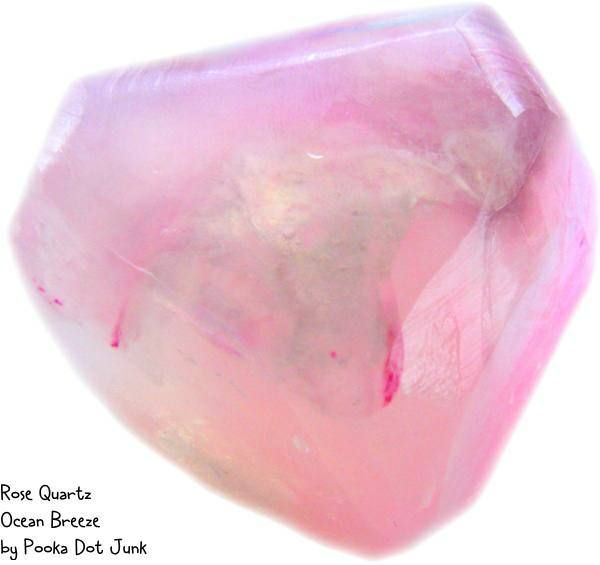 Rose Quartz Soap Rock Fragrance Ocean Breeze  