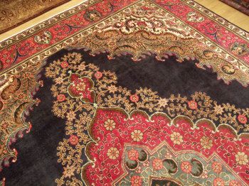 10x13 Antique Carpet Handmade Persian Tabriz Wool Rug  