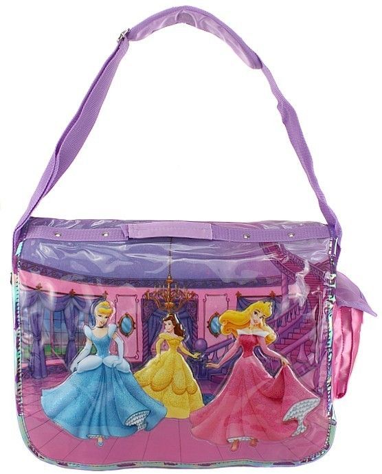 New Disney Princess Princesses Satin Messenger Bag Nwt on PopScreen