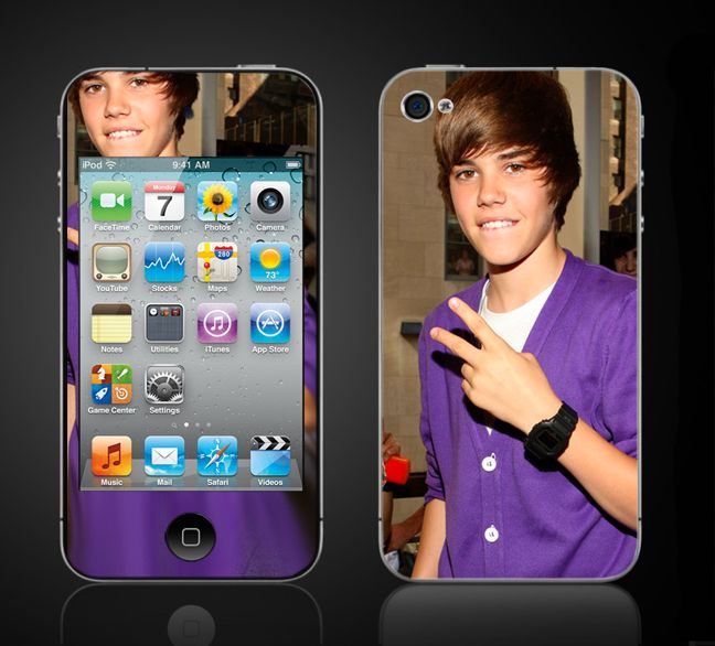 iPod Touch 4th Gen Justin Bieber My World Skin Never #3  