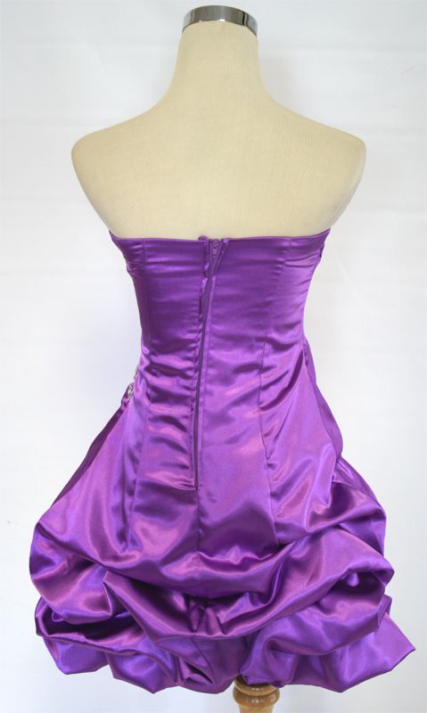 NWT TEEZE ME $100 Purple Cocktail Evening Prom Dress 5  