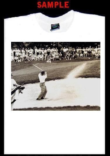 ARNOLD PALMER CUSTOM PHOTO T SHIRT TEE golf tea 1121  