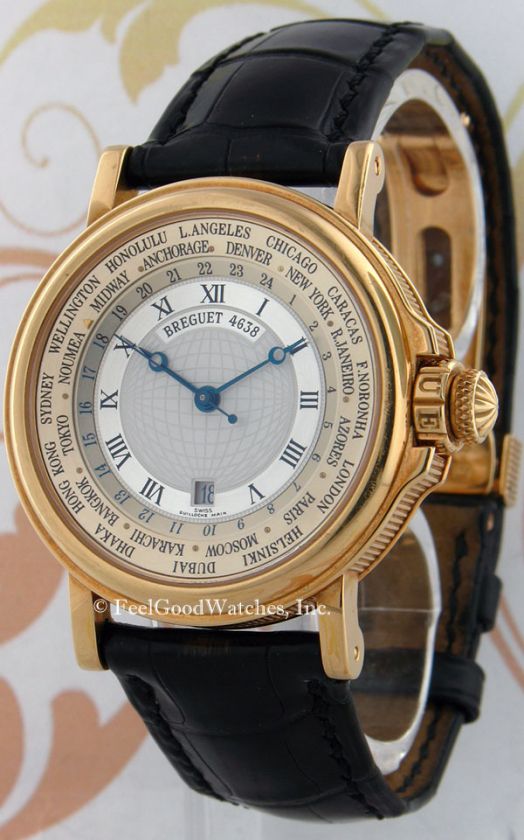 Breguet 3700BA Marine Hora Mundi, Yellow Gold, MINT Box & Papers 