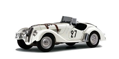 BMW 328 ROADSTER 1939 #27 Autoart 118 Diecast Car NIB 83945  