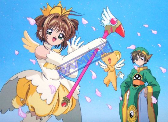 PROMO POSTCARD CARDCAPTOR SAKURA Syaoran Cerberus CLAMP  