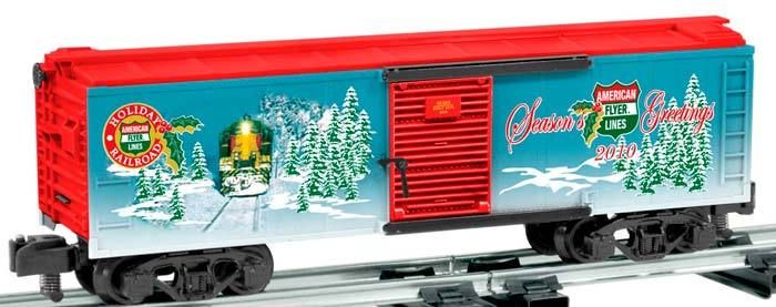 48384 2010 American Flyer Christmas Boxcar, NIB  