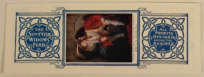 OLD SCOTTISH WIDOWS FUND LONDON ADVERTISING CARD  