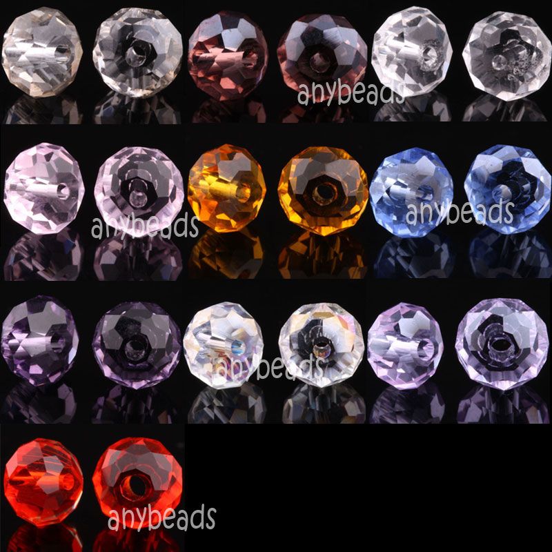 100pcs Swarovski Crystal Beads 5040 8mm Rondelle mixed color  