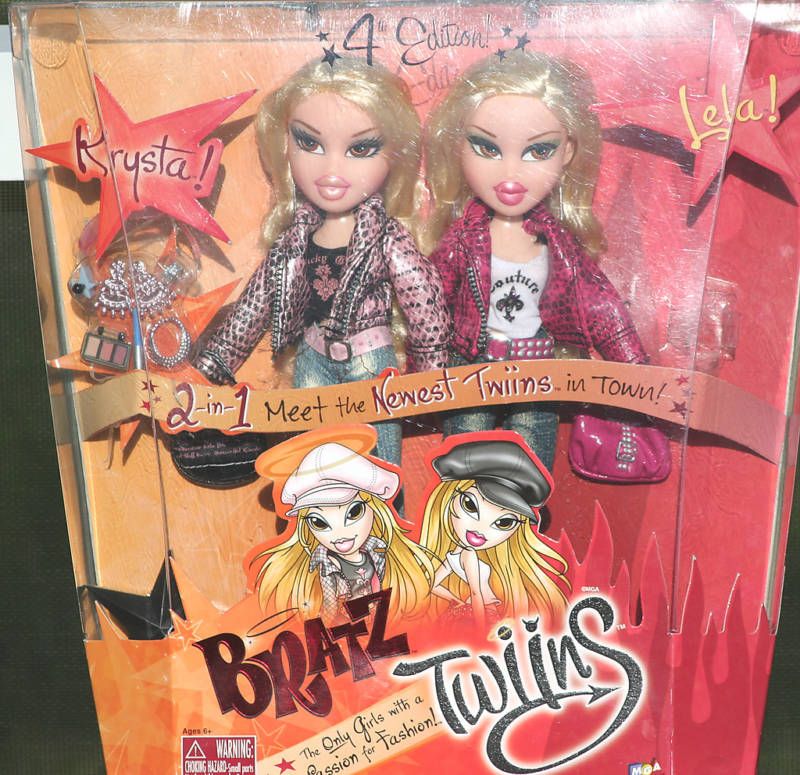 BRATZ TWINS KRYSTA AND LELA VERY RARE NEW  