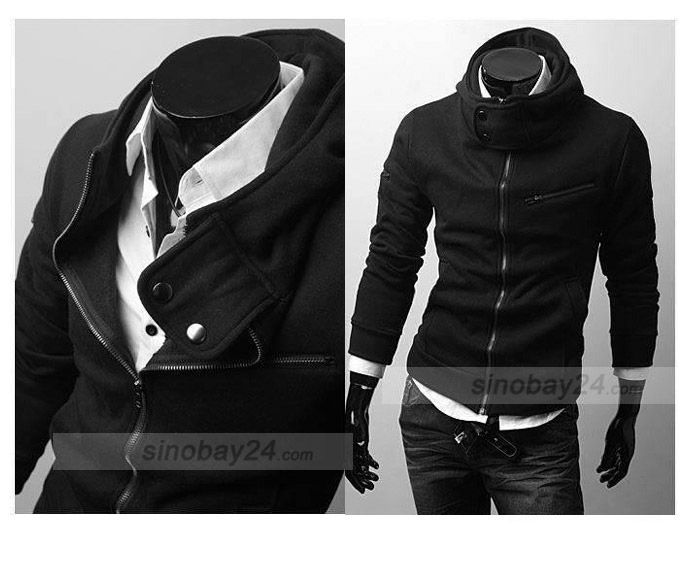 C71003 Mens zip casual turtleneck sweater Hoodies  