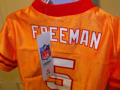 NEW Josh Freeman #5 Tampa Bay Buccaneers ORANGE Kids TODDLER 2T Jersey 